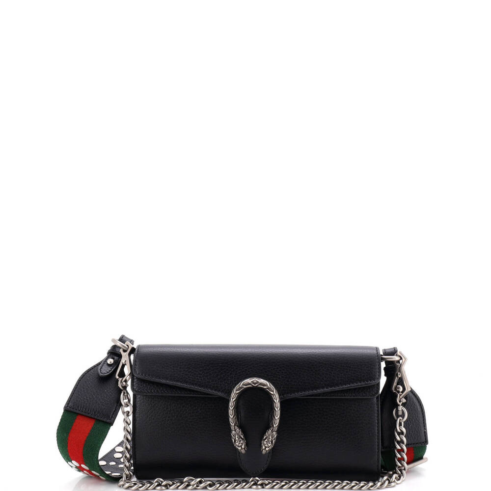 Gucci Small Dionysus East-West Flap Bag Leather